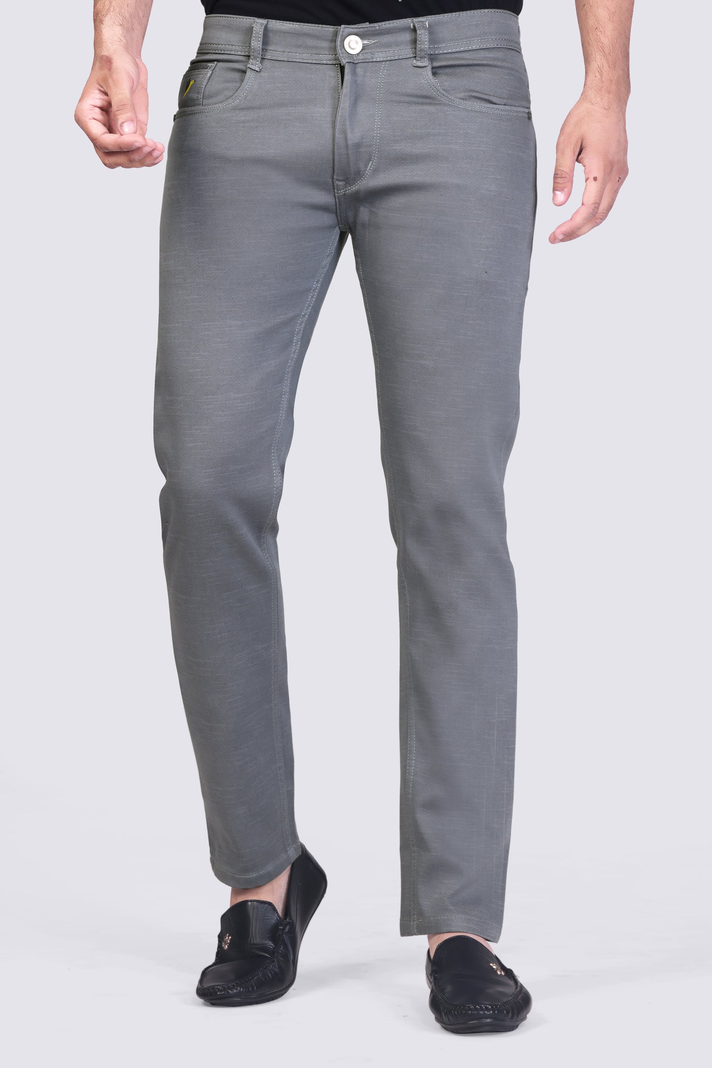 Charcoal Grey Casual Trousers