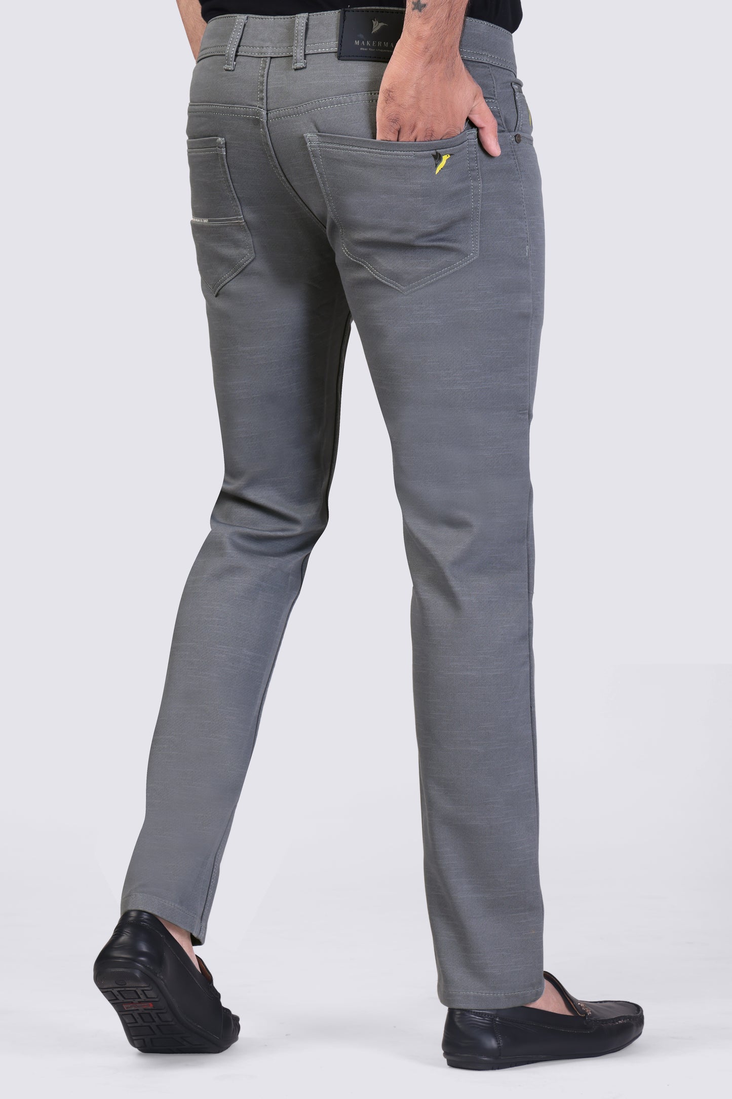 Charcoal Grey Casual Trousers