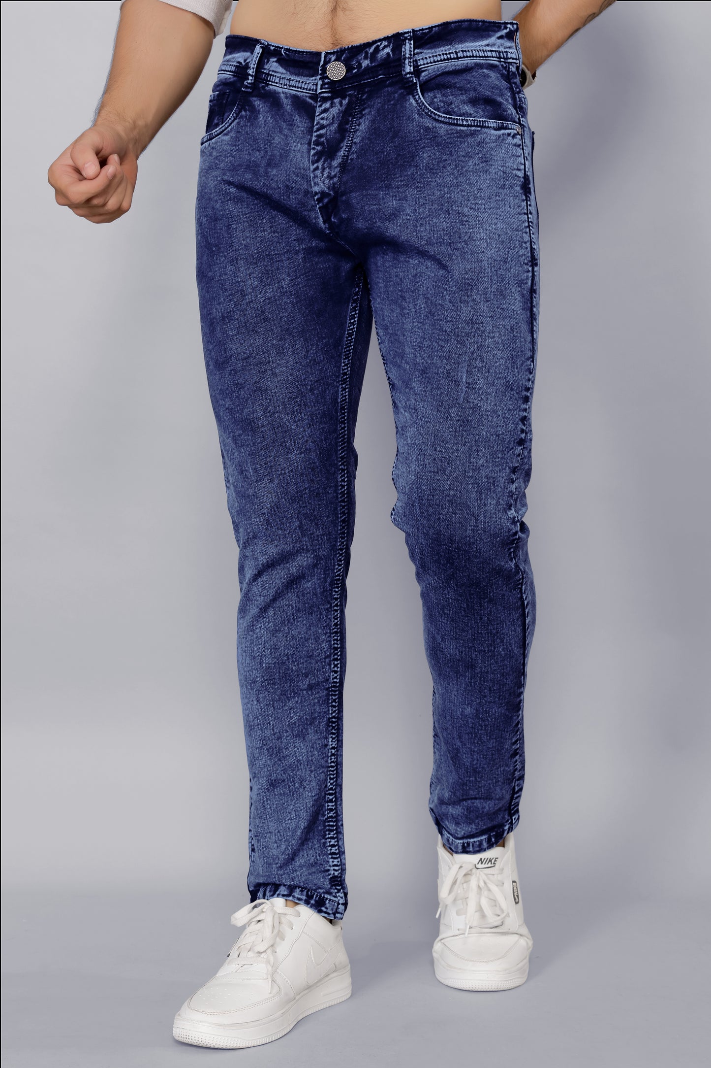 Midnight Blue Tapered Denim