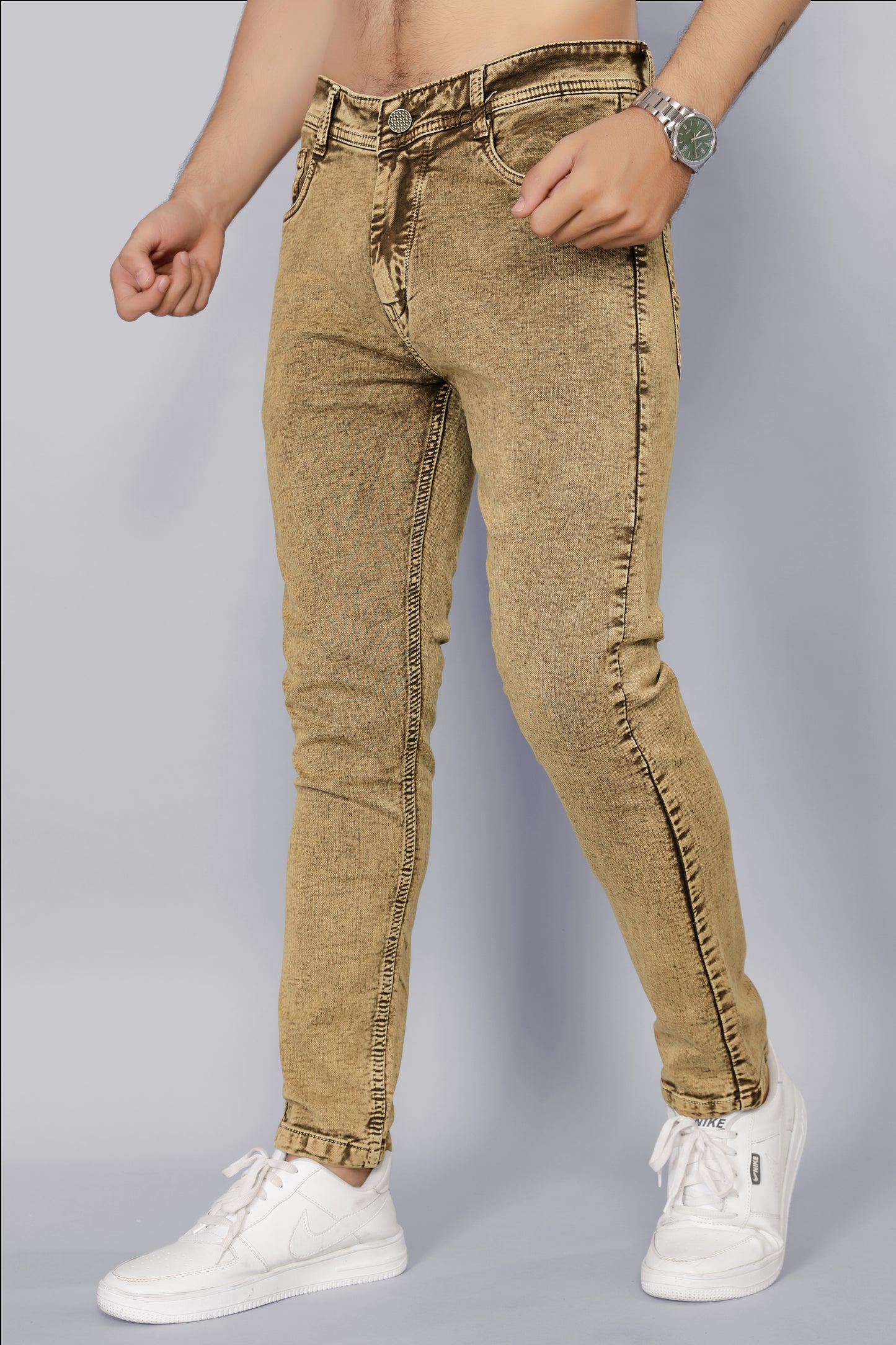 Golden Grit Slim Fit Jeans