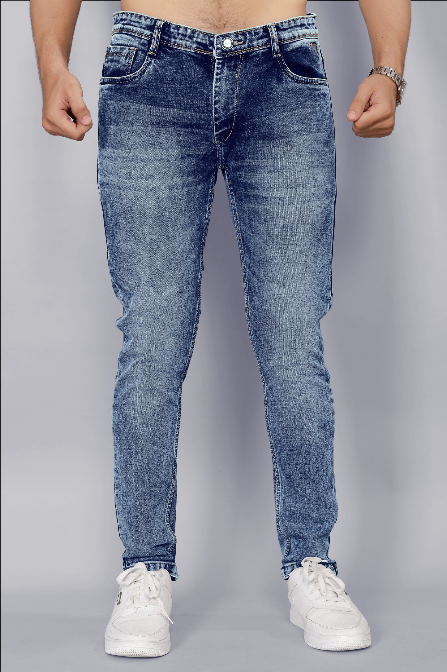 Stone Washed Classic Jeans