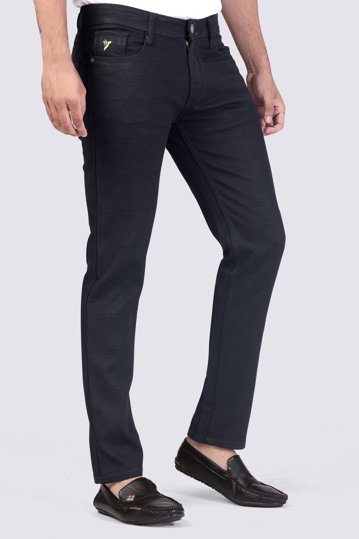 Carbon Black Casual Trousers