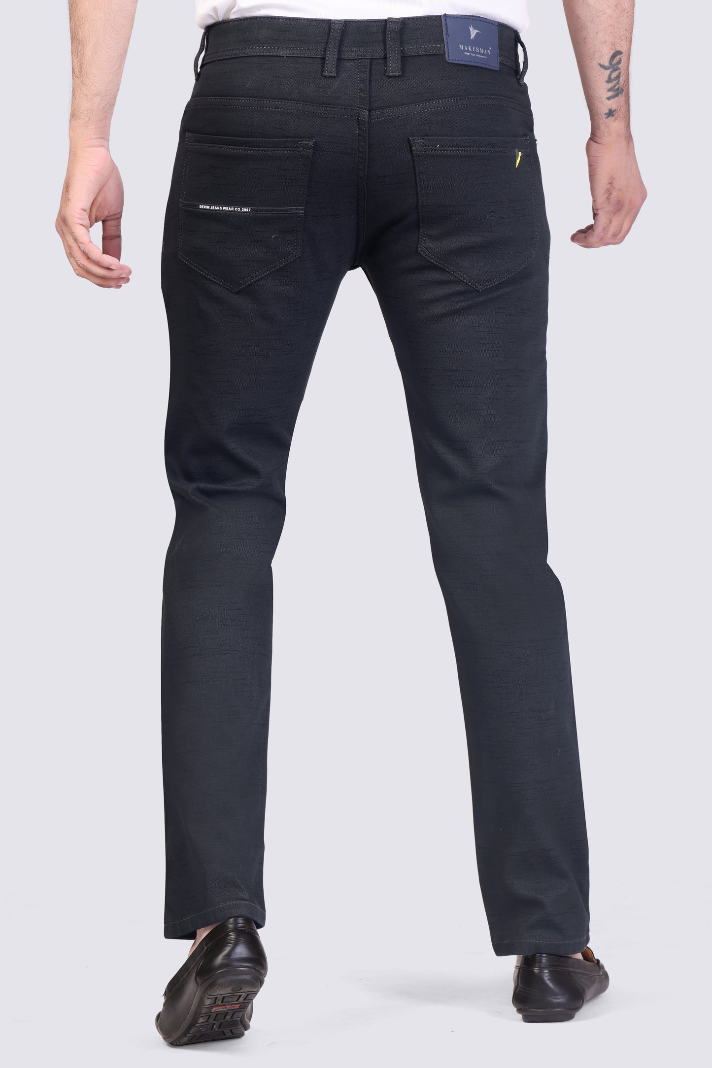 Carbon Black Casual Trousers