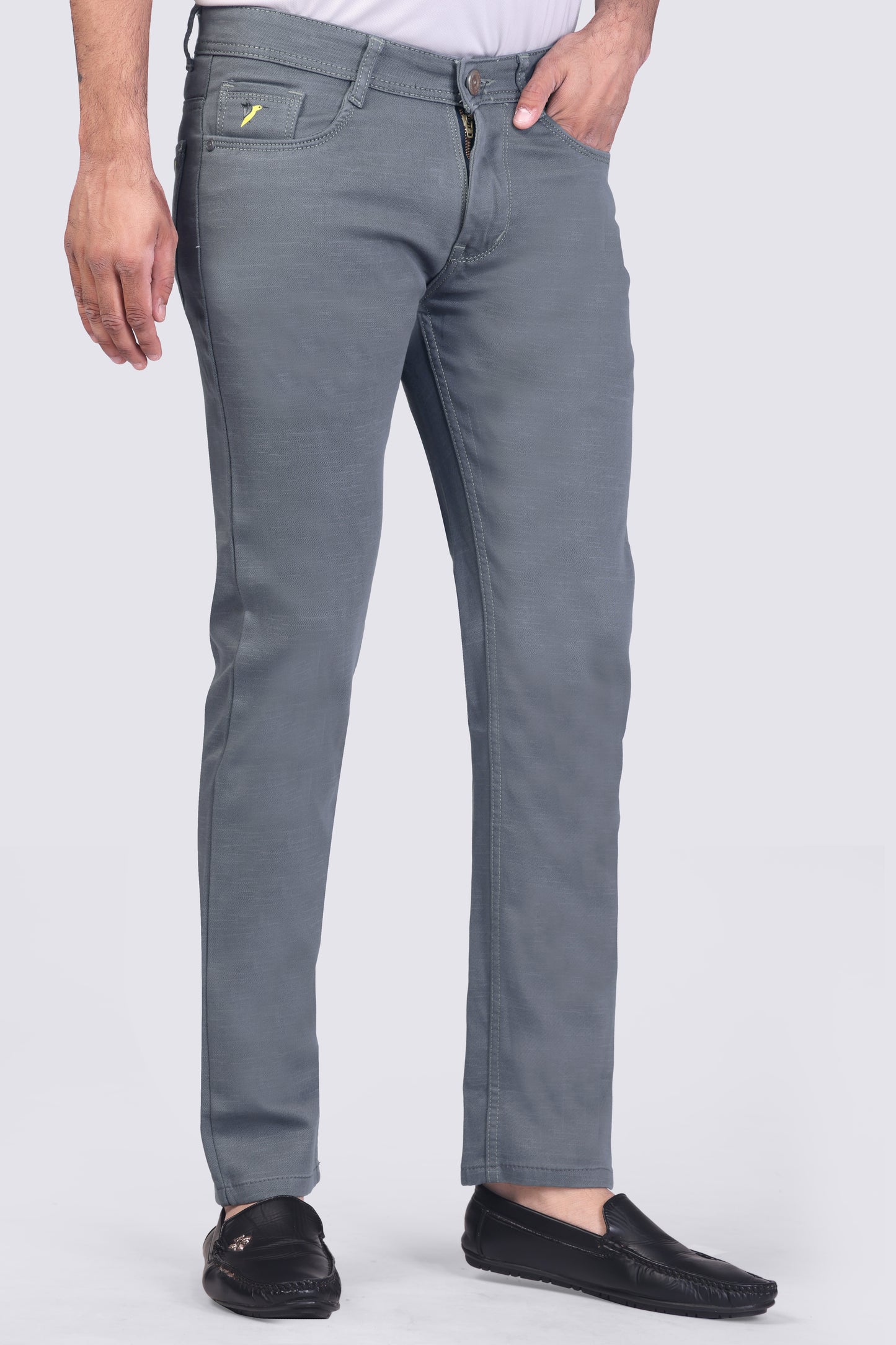 Ash Grey Casual Trousers