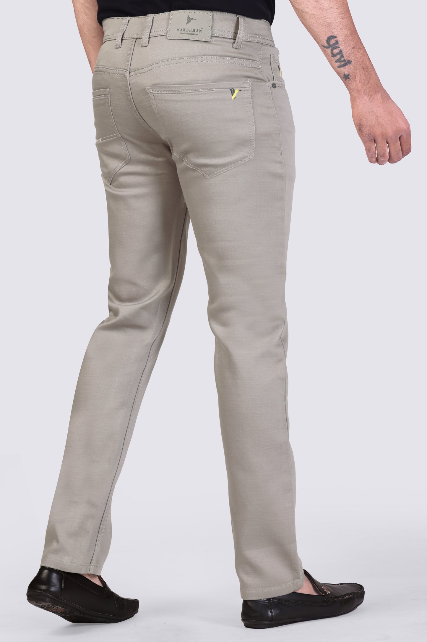 Moonlight Cream Casual Trousers