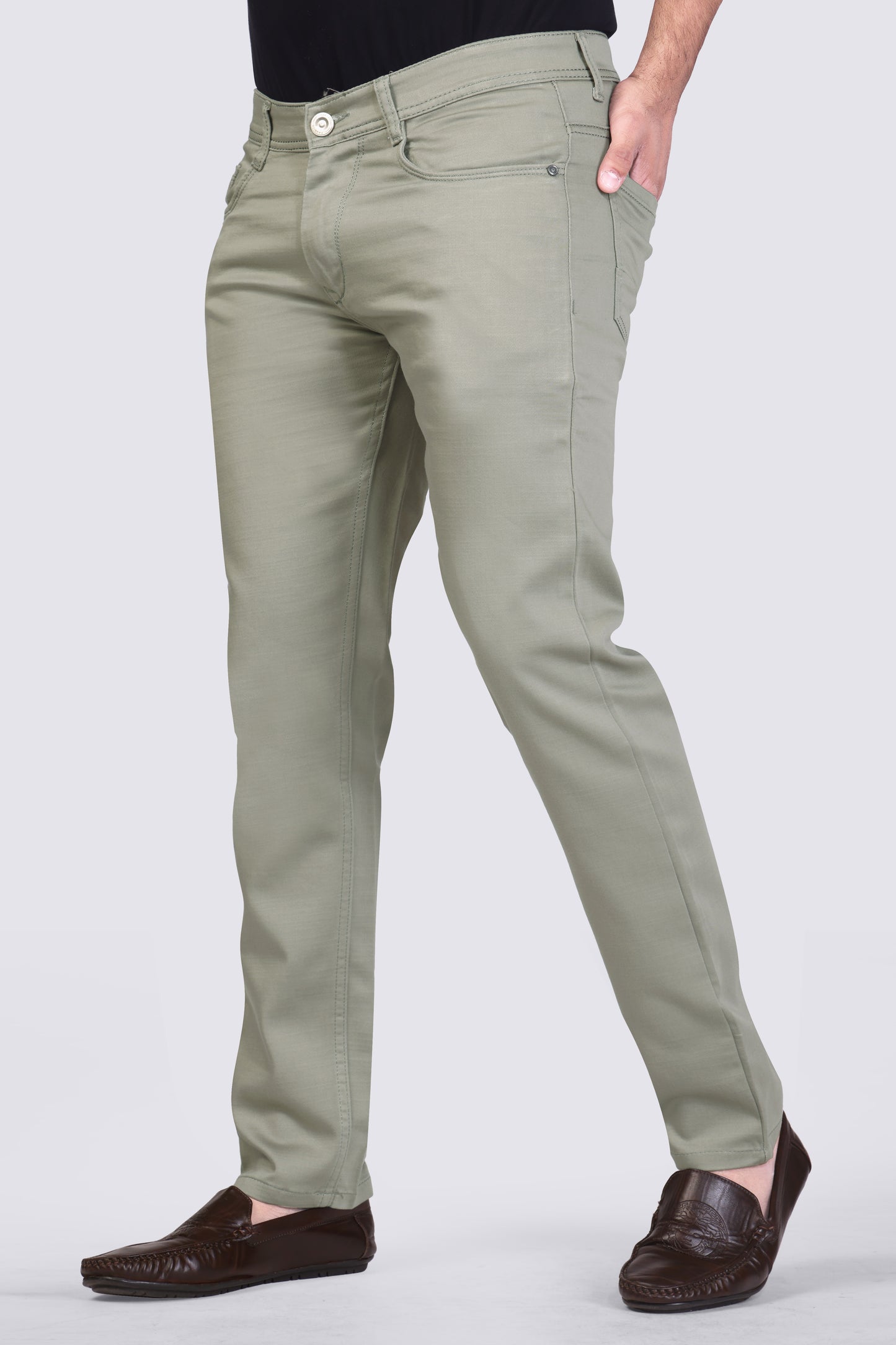 Mint Green Casual Trousers