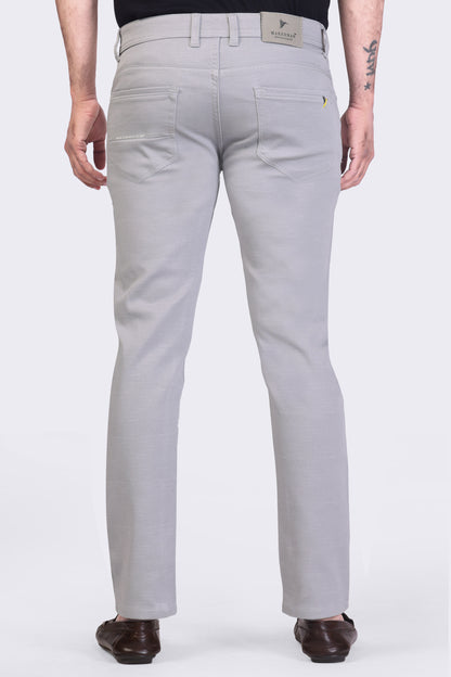 Silver Grey Casual Trousers